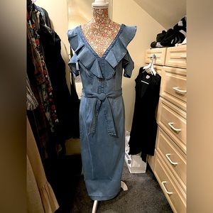INC denim dress NWT